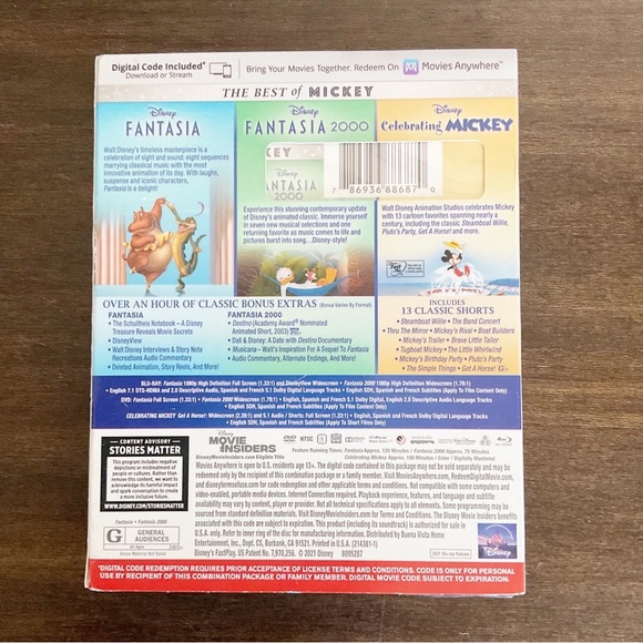 The Best Of Mickey Blu-ray W/Slipcover New - Picture 2 of 2